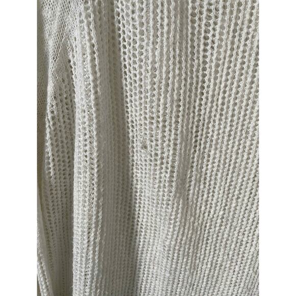 Soft Surroundings Linen Blend Lightweight Sweater White Purple Size XL - Picture 7 of 7